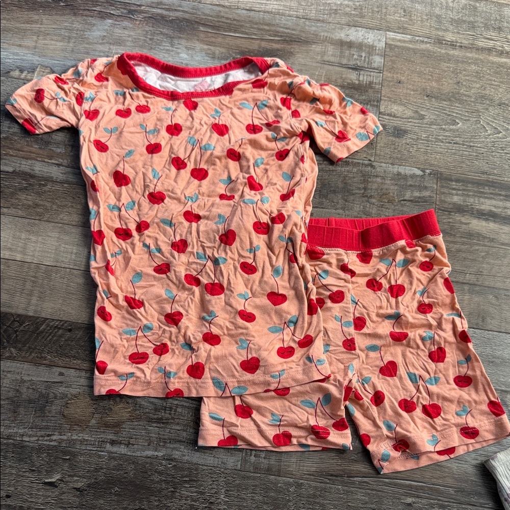 Little Sleepies Pink Cherry Short Pajama Set